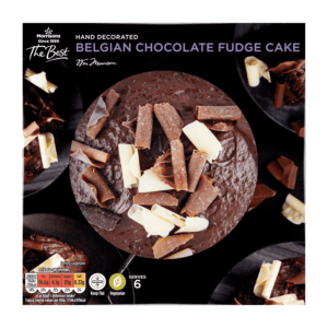 Morrisons The Best Hand Decorated Belgian Chocolate Fudge Cake Serves 6